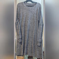 Jeather Gray Knit Long-Sleeve Dress