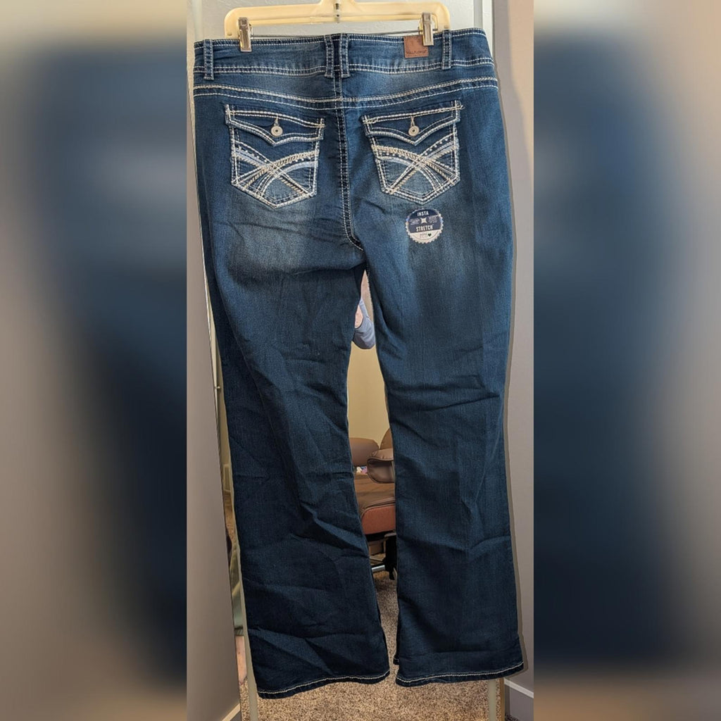 Dark Wash Straight Leg Jeans