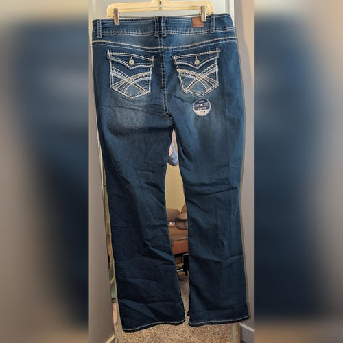 Dark Wash Straight Leg Jeans